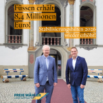 Füssens Konsolidierungskurs wird mit einer Rekordzuweisung belohnt!